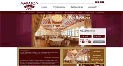 Desktop Screenshot of hotelmaraton.sk
